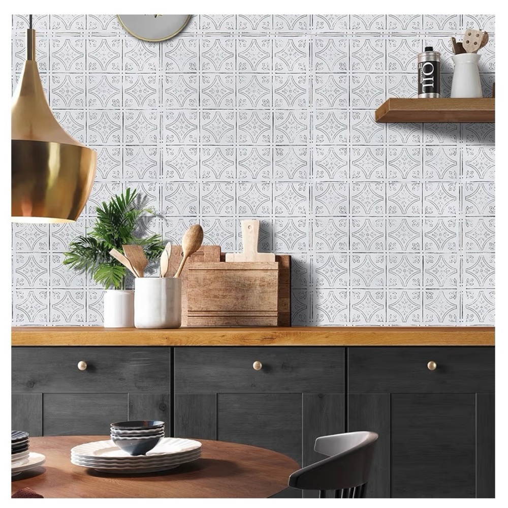 Elegant White and Gray Wall Tiles